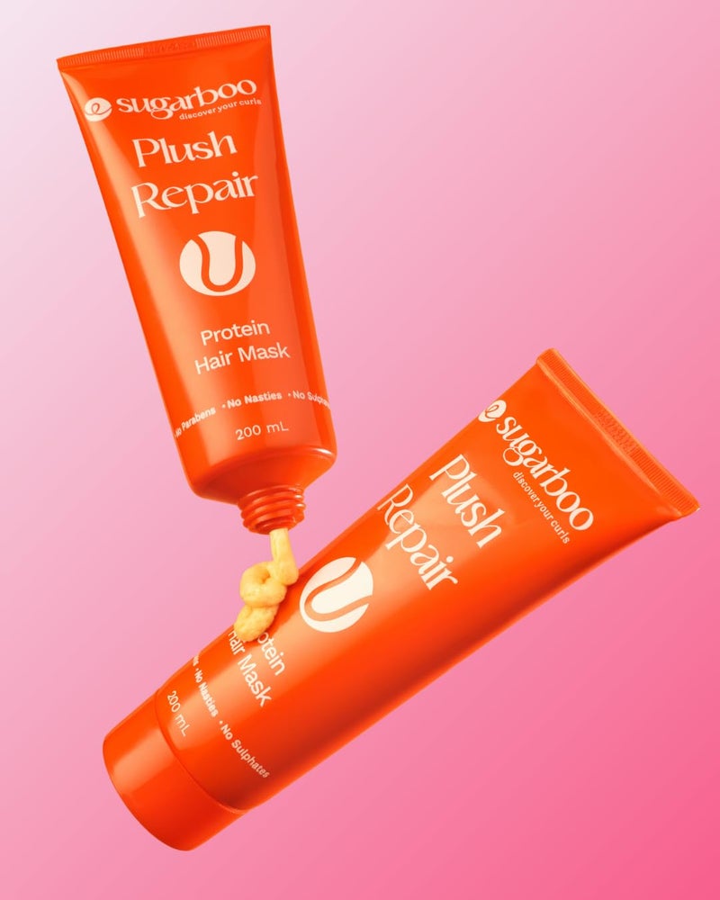 SugarBoo Curls Plush Repair Protein Hair Mask | Deep Conditioning Treatment | Vegan & Sulfate-Free | 200ml - Image 2