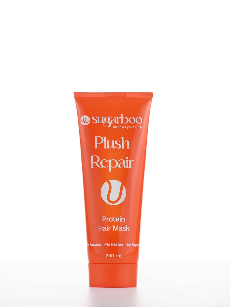 SugarBoo Curls Plush Repair Protein Hair Mask | Deep Conditioning Treatment | Vegan & Sulfate-Free | 200ml - Image 1