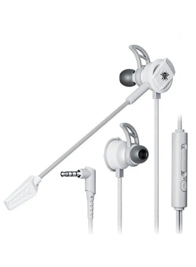 Plextone RX3 Pro Wired Earphones AUX 3.5mm Plug with Dual Microphone HD Detachable Side-mounted In-Ear Headphones Hifi Sound Quality for Mobile Phones and Tablets Color Gray - Image 1
