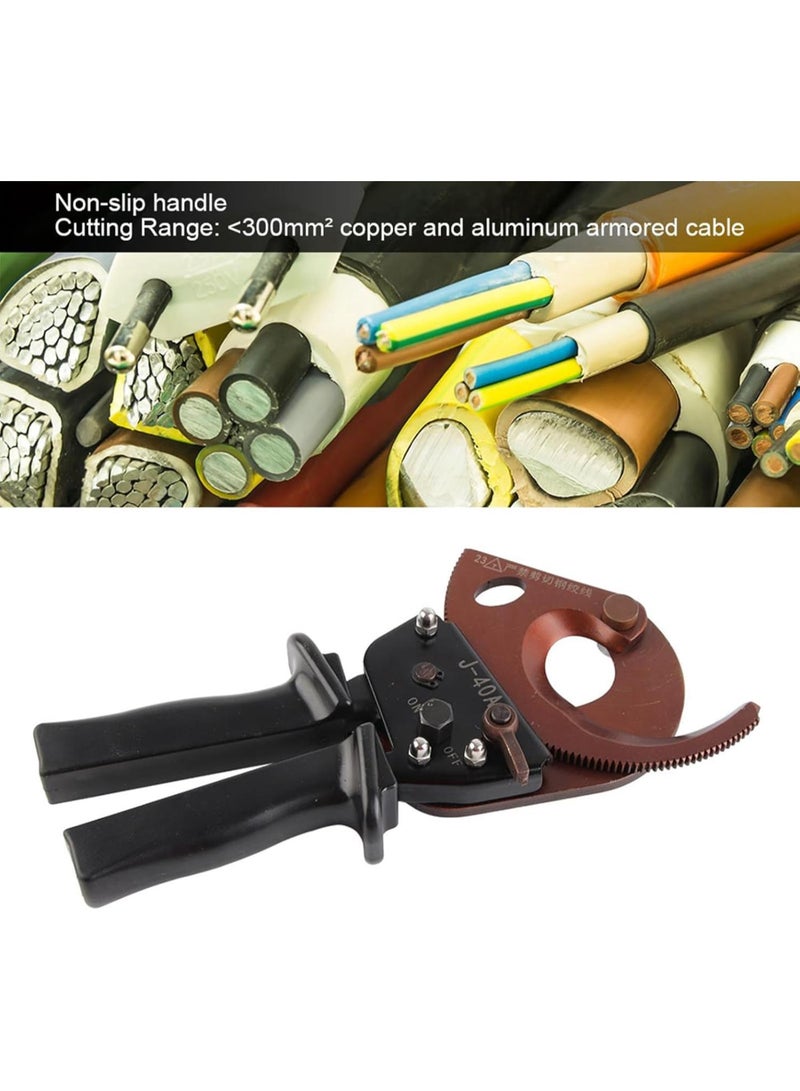 GGOOT J40A 300mm² Cable Cutters,Ratchet Wire Cutter for Aluminum,Ratchet Industrial Grade Cable Scissors Hardware Hand Operated Cutting Tool - Image 2
