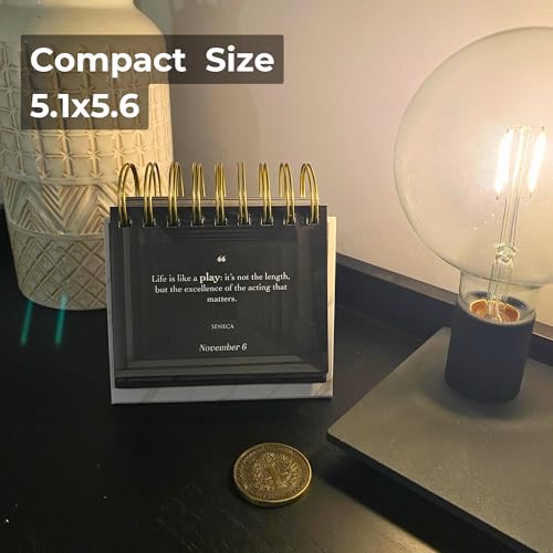 MESMOS 366 Daily Stoic Calendar, Inspirational Gifts for Men, Father's Day Gifts for Dad, Daily Affirmations Office Desk Decor for Men, Motivational Self Care Office Desk Accessories - Image 5