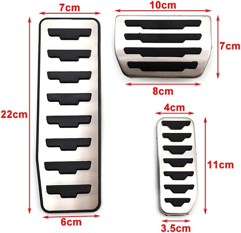 Wivplex 3Pcs Car Foot Pedal Cover Kit - Image 2