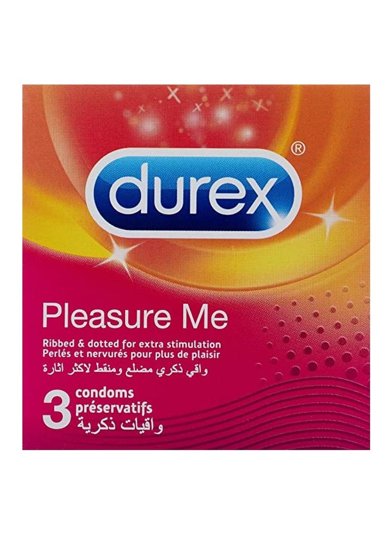 Durex Play Durex Men's Condom Ribbed And Dotted For The Most Sexy - 3 Pcs  - Image 1