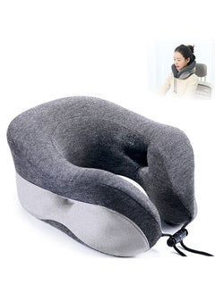 TYCOM Travel Pillows Neck Pillow for Travel U Shape Neck Support Comfortable and Breathable Cover Airplane Travel Kit with Eye Masks Earplugs and Luxury Bag Light Grey. 