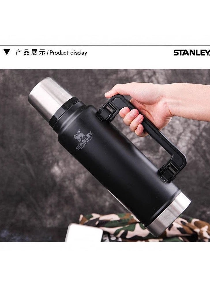 Stanley Classic Legendary Bottle 1.9L / 2.0QT Hammertone Green – BPA FREE Stainless Steel Thermos | Hot for 45 Hours | Leakproof Lid Doubles as Cup | Dishwasher Safe - Image 1