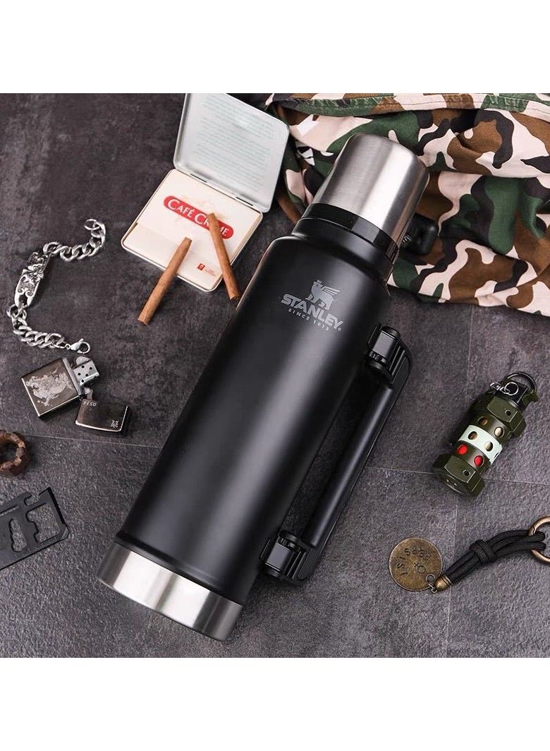 Stanley Classic Legendary Bottle 1.9L / 2.0QT Hammertone Green – BPA FREE Stainless Steel Thermos | Hot for 45 Hours | Leakproof Lid Doubles as Cup | Dishwasher Safe - Image 3