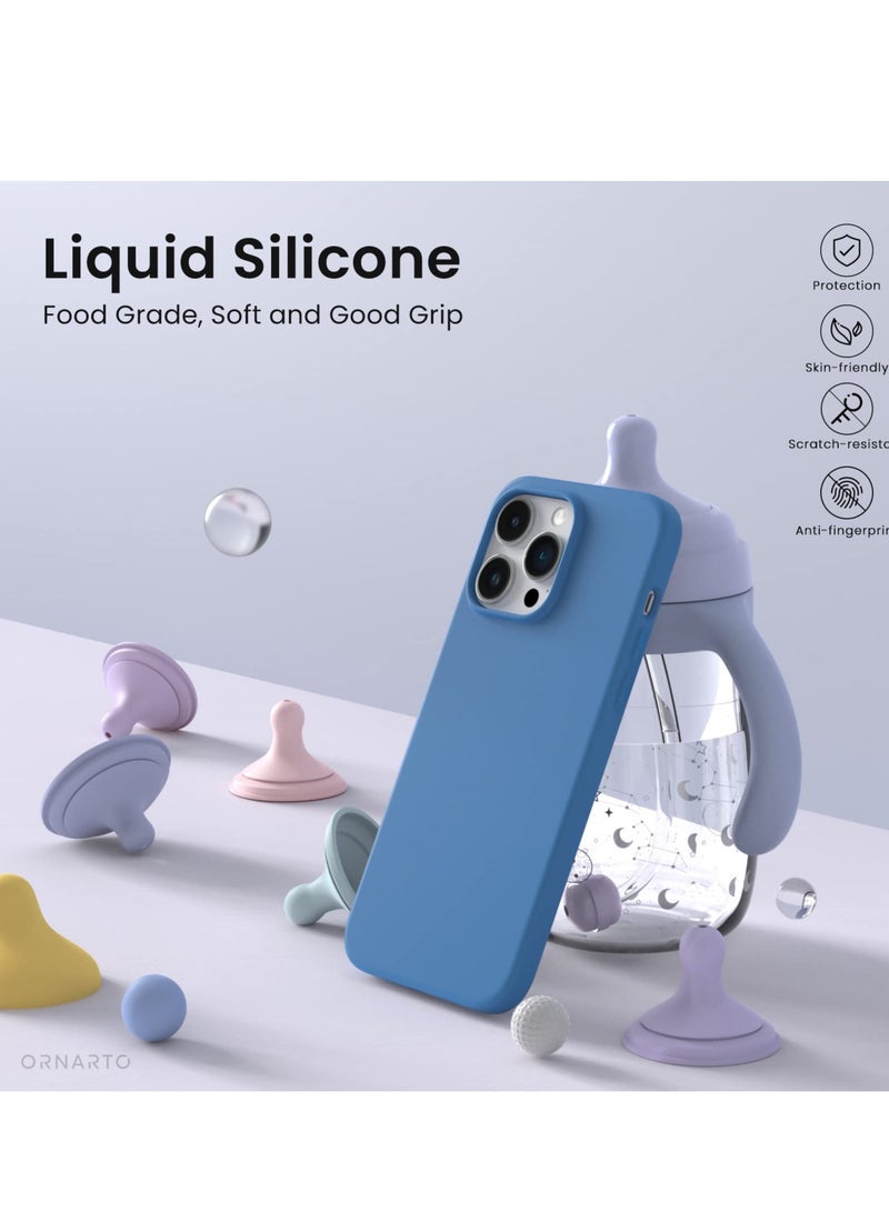 BORTONY iPhone 14 Pro Case Liquid Silicone Anti Scratch Anti Fingerprint Soft Silky Touch Shockproof Protective Cover for Apple iPhone 14 Pro - Image 2