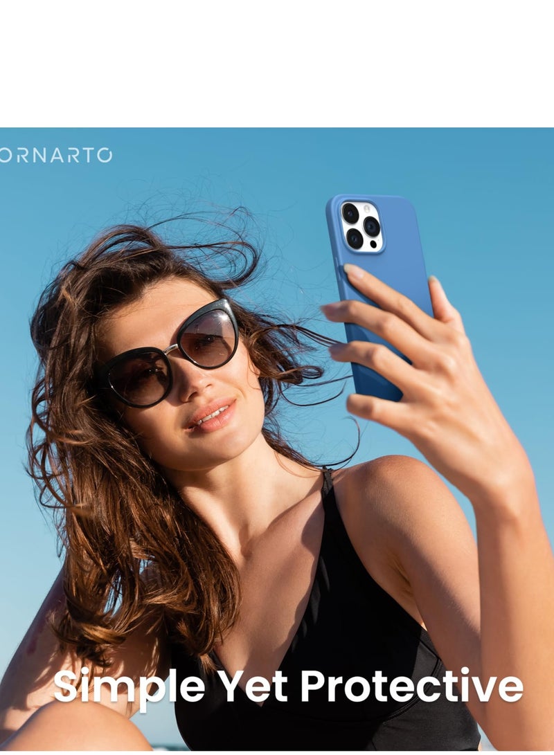 BORTONY iPhone 14 Pro Case Liquid Silicone Anti Scratch Anti Fingerprint Soft Silky Touch Shockproof Protective Cover for Apple iPhone 14 Pro - Image 4