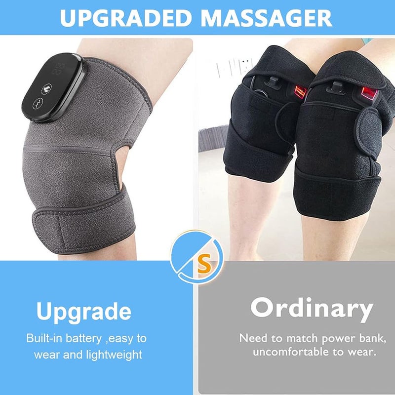 HASTHIP® BrandName Electric Heating Pad for Knee, Shoulder, and Elbow Pain Relief, 3-in-1 Brace Warmer with Adjustable Heat & Vibration Modes, Ideal Gift for Joint Relief and Muscle Comfort - Image 3