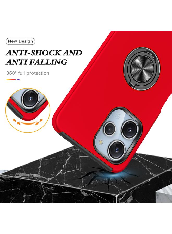 S-TOP Case For Redmi 12 4G PC Hybrid TPU Magnetic Ring Holder Phone Case - Image 3