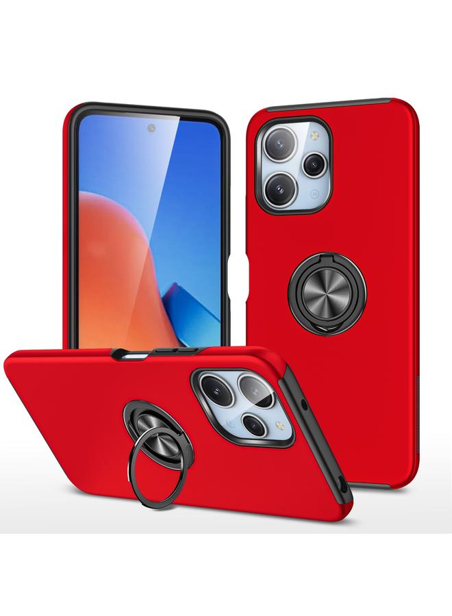 S-TOP Case For Redmi 12 4G PC Hybrid TPU Magnetic Ring Holder Phone Case - Image 1