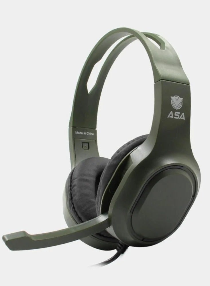 أيه أس أيه سماعة رأس ASA Coco للألعاب لجهاز PS4/PS5، عصابة رأس قابلة للتعديل اخضر - Image 2