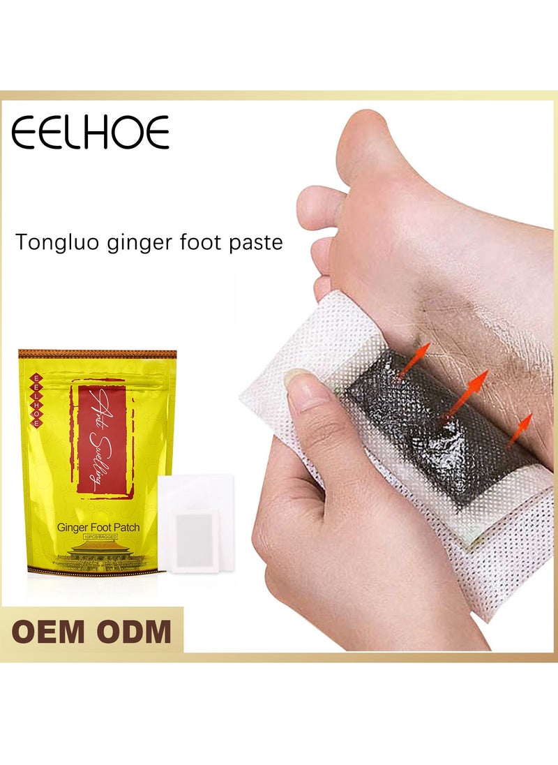 EELHOE - Anti-Swelling Ginger Detox Foot Patch Improves Sleep Quality Weight Loss Weight Loss Patch Healthy Calcium Ginger Foot Pads Relieve Stress, Improve Sleep and Foot Care - Image 1
