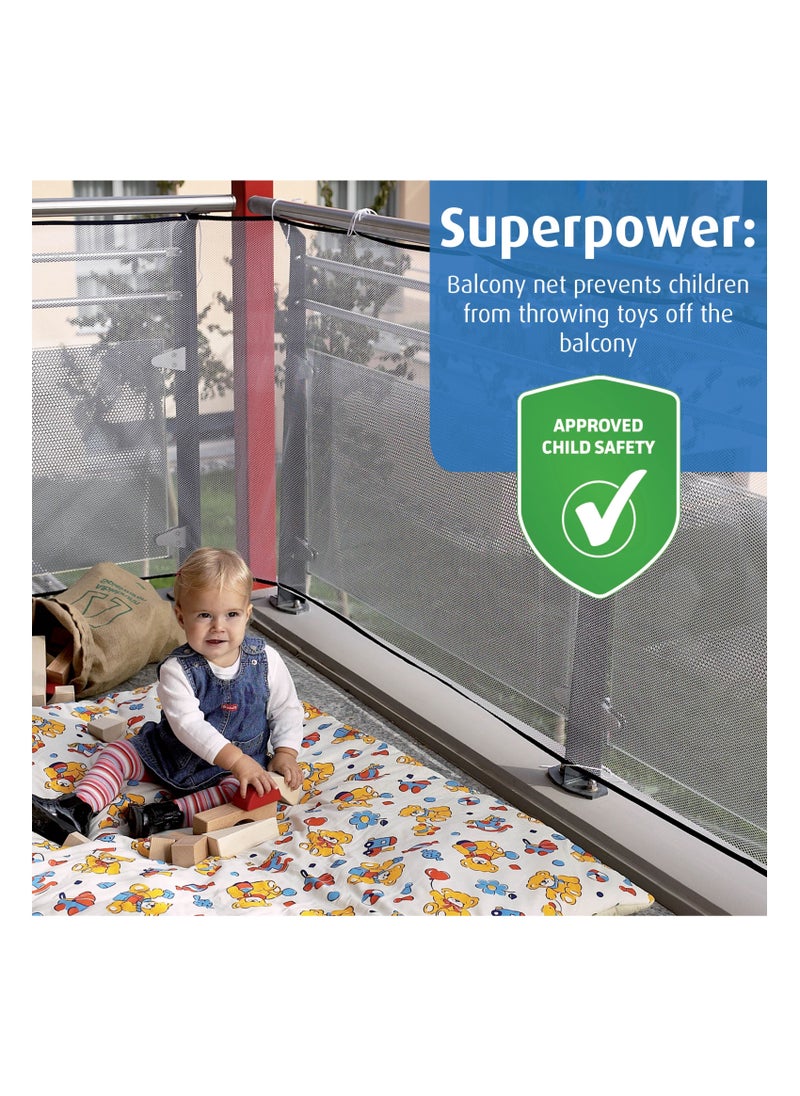 REER - Reer Balcony Net, Durable, Weatherproof Nylon Protective Net for Outdoors, 294 x 94 cm. - Image 1