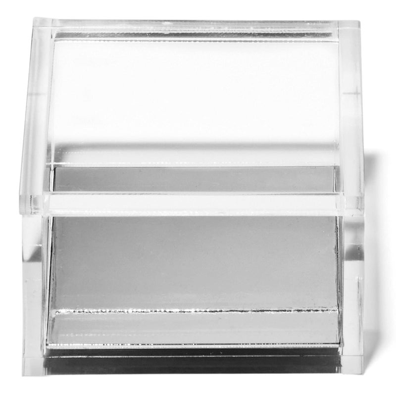 OfficeGoods Acrylic Desk Organizer w/Silver Base â€“ Functional & Elegant Odds & Ends Box for Display or Storage â€“ Perfect for Home or Office, Kitchen, Bathroom Vanity, Curio Display - Small - Image 2