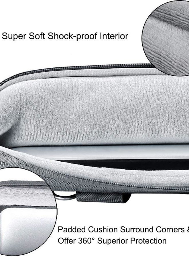 Voova Laptop Bag 15.6 Inch, 360° Protective Laptop Case Sleeve Compatible with MacBook Air 15 M2/M3/M4, MacBook Pro 15/16, 15-16” Lenovo Dell Hp, Waterproof Computer Bag Slim Briefcase, Grey - Image 5
