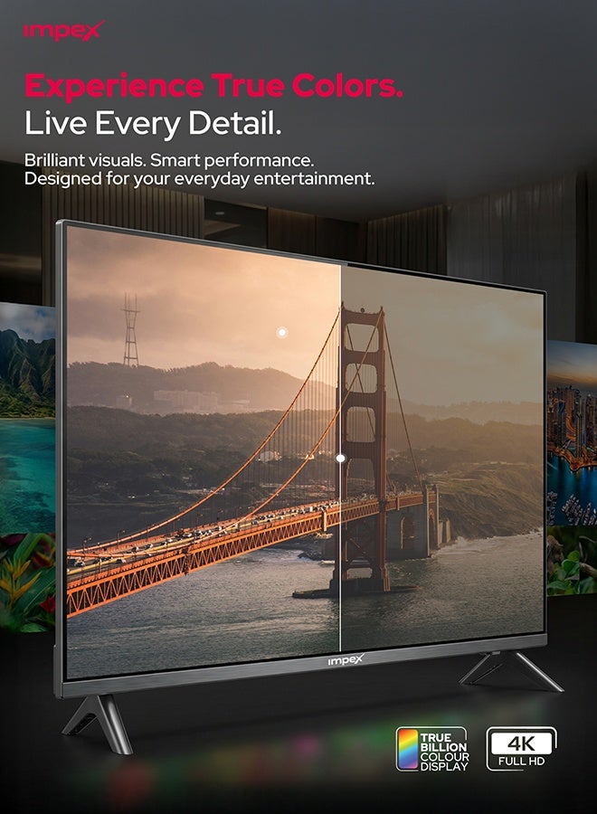 Impex 55 Inch 4K Ultra HD Smart LED TV, 3840x2160 Resolution, Latest Android Version Television, Quad Core, Frameless Slim Design, A+ Panel, WiFi/HDMI/USB, 176° Wide Viewing, Smart Energy Saving, E- Share Screen Share, 2 Year Warranty - Gloria 55 UHD Smart, Black GLORIA 55 UHD SMART Black - Image 5