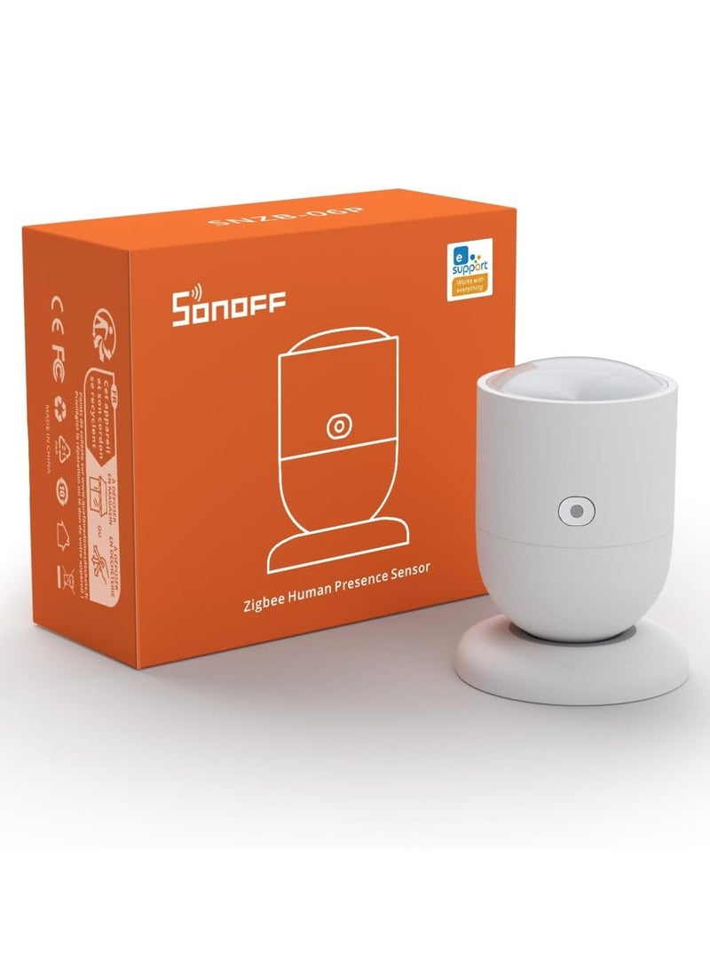 SONOFF SONOFF SNZB-06P Zigbee 3.0 Human Presence Sensor, Motion Detector,5.8GHz Microwave Radar Motion Sensor,Required Zigbee Hub,Compatible with Alexa,Google Home,Home Assistant - Image 1