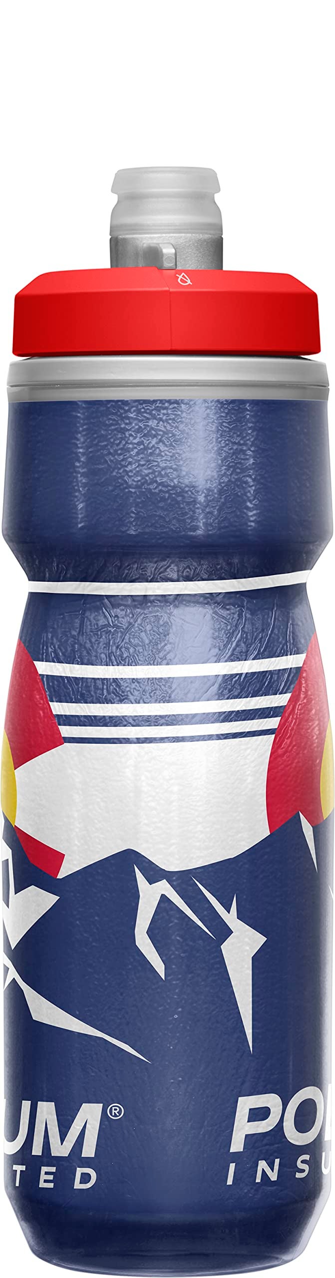 CamelBak Podium Chill Insulated Bike Water Bottle - Easy Squeeze Bottle - Fits Most Bike Cages - 21oz  Colorado - Image 1