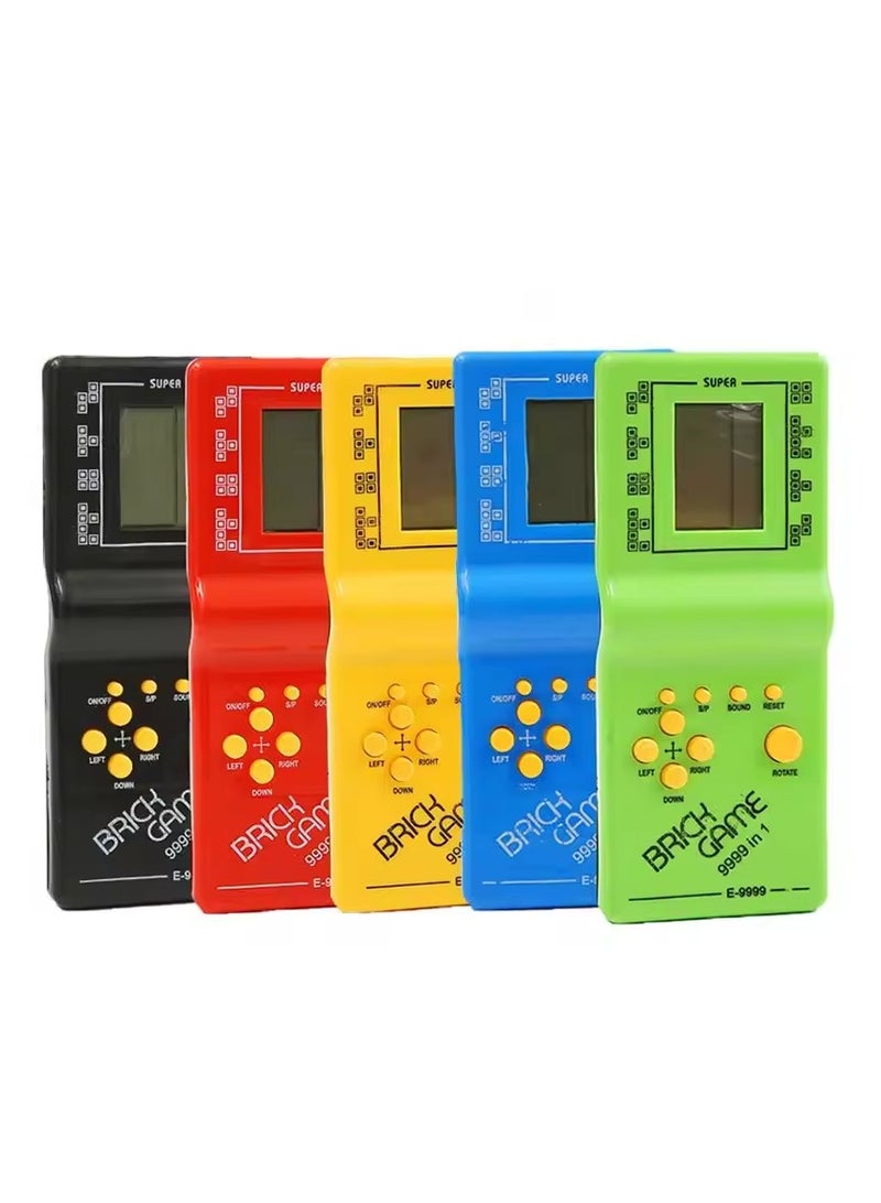 Pack of 3 Pcs Brick Game Console – Large Screen Handheld Electronic Games with 23 Built-in Classic Games for Kids & Adults (Random Colours)  - Image 1