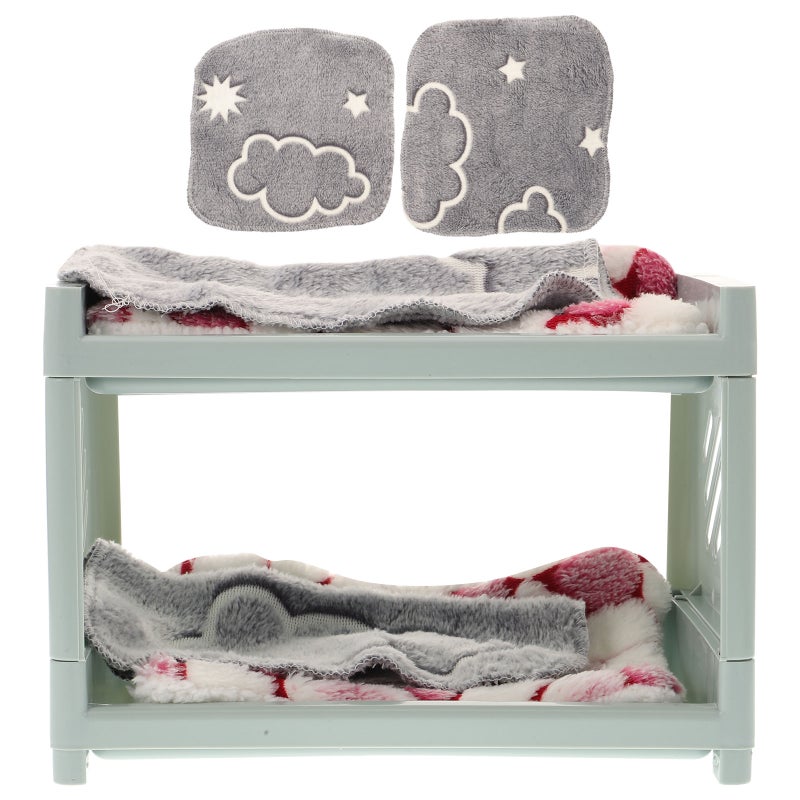 1 Set of Multi-function Hamster Bed Hamster Nest Double Layers Chinchilla Bed Bunny Supply - Image 1