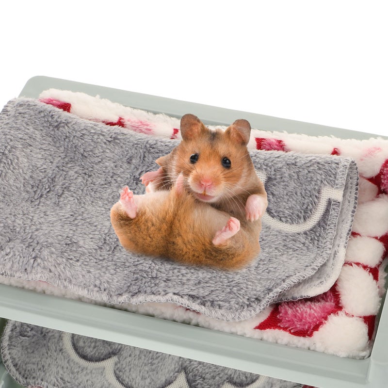 1 Set of Multi-function Hamster Bed Hamster Nest Double Layers Chinchilla Bed Bunny Supply - Image 5