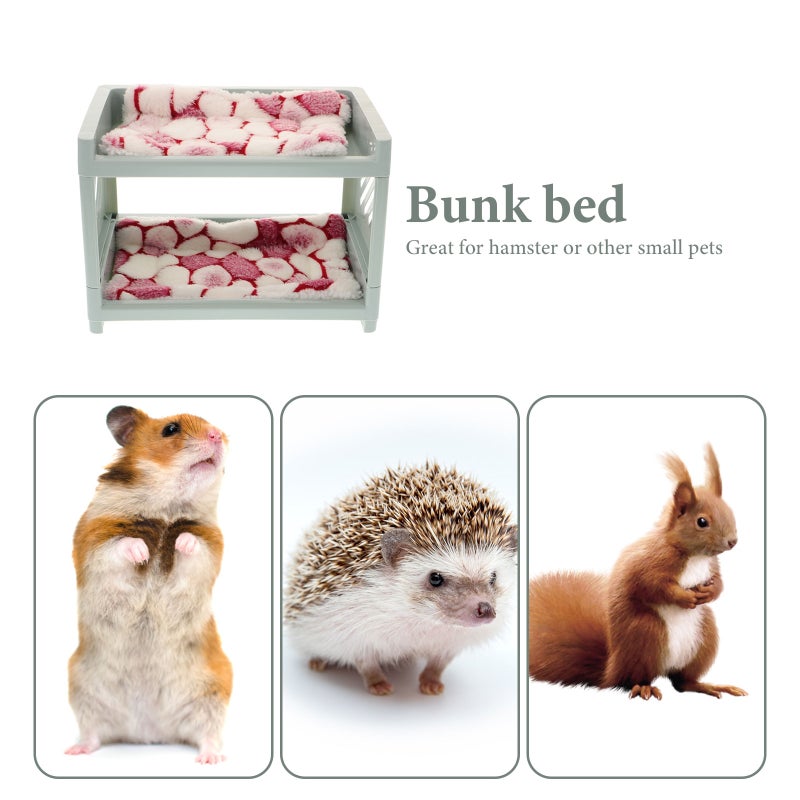 1 Set of Multi-function Hamster Bed Hamster Nest Double Layers Chinchilla Bed Bunny Supply - Image 3