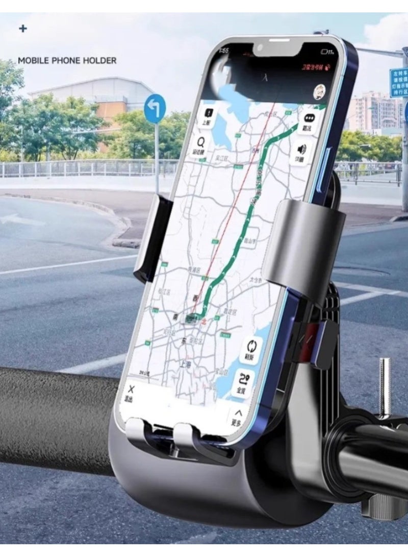 Huitich Electric Bike Mobile Holder Assorted Colors, Universal Handlebar Mount for Motorcycles & Bicycles - Image 4