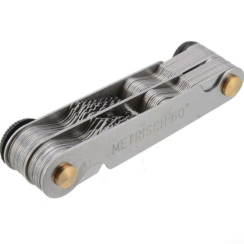 Stainless Steel Thread Pitch Gauge Set 52 Pieces Metric Imperial 0 25 6mm - Image 1