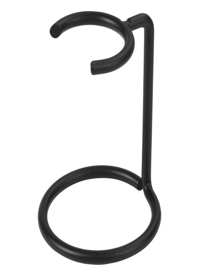 HEALLILY Shaving Brush Stand - Stainless Steel Manual Razor Holder for Most Razors (Black) - Image 1