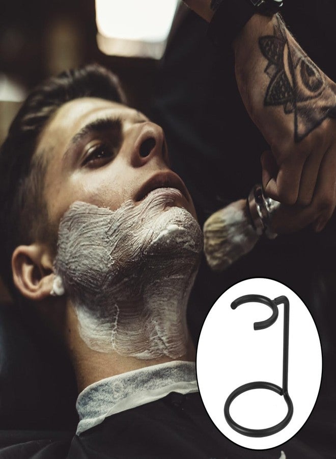 HEALLILY Shaving Brush Stand - Stainless Steel Manual Razor Holder for Most Razors (Black) - Image 5