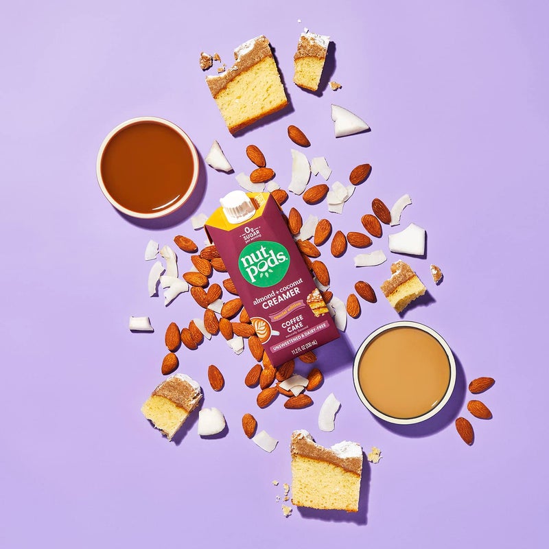 nutpods Coffee Cake Unsweetened Dairy-Free Creamer, Made from Almonds and Coconuts, Whole30, Keto, Gluten Free, Non-GMO, Vegan, Kosher (12-Pack) - Image 4
