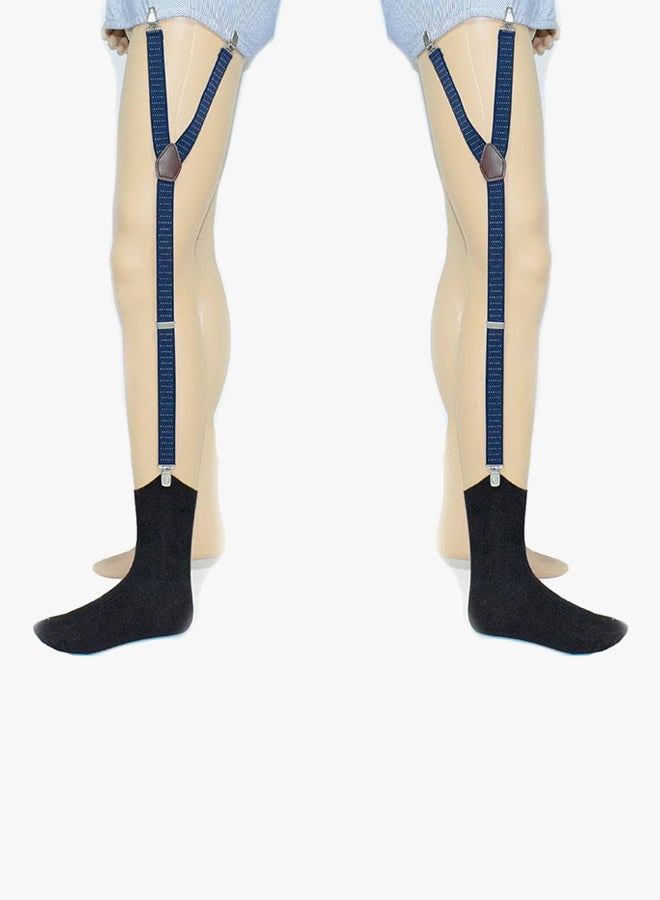 سوكو ميش زوج حمالات لتثبيت القميص أزرق - Image 3