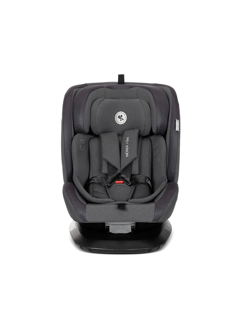Lorelli Imola Isofix Car Seat, Group 0+/1/2/3 (0–36 kg) – 360° Rotating Baby & Toddler Car Seat with Recline, Side Protection, and Adjustable Headrest – Grey - Image 1