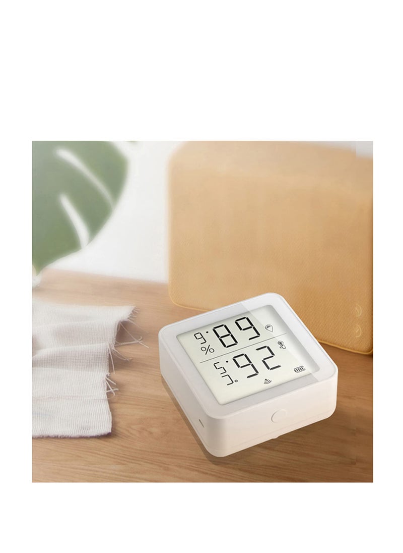 SYOSI - Smart Wifi Temperature Hygrometer, Tuya WIFI Intelligent Home Wireless Temperature Sensor Home Automation Scene System Compatible with Alexa for Baby Room Garage Wine Cellar Servers - Image 1