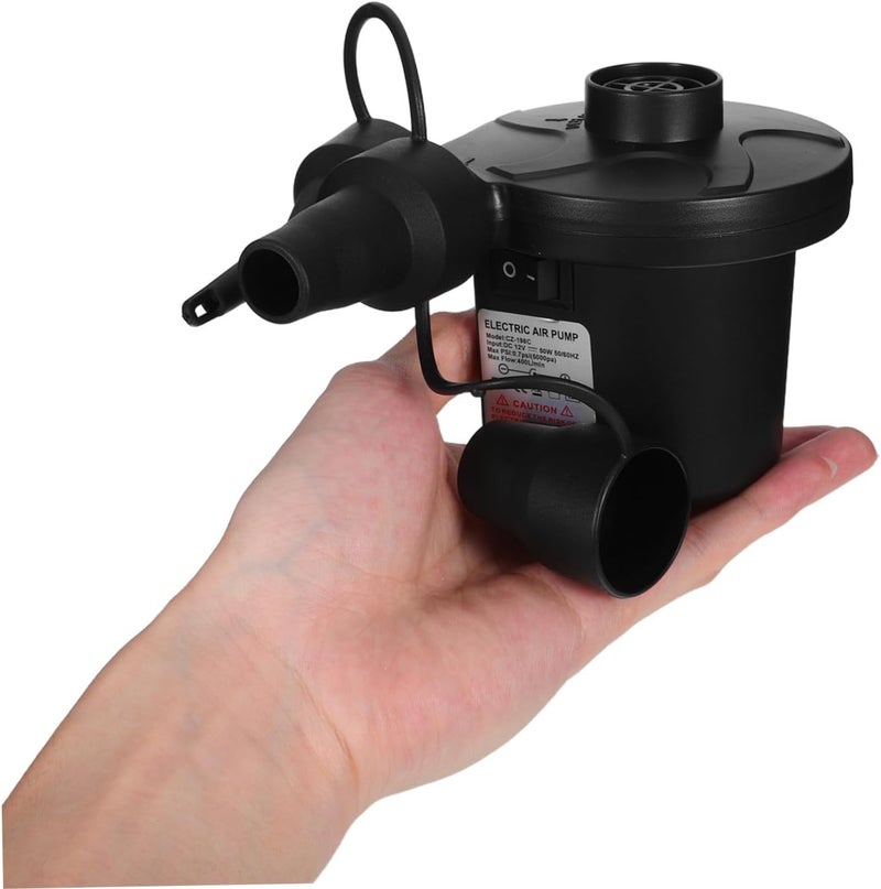 Gadpiparty Electric Air Pump for Mattress and Inflatables with 3 Nozzles, Portable Compact Electric Pump for Outdoor Pool Floats, Beds, Rafts, US Plug 110v - Image 4