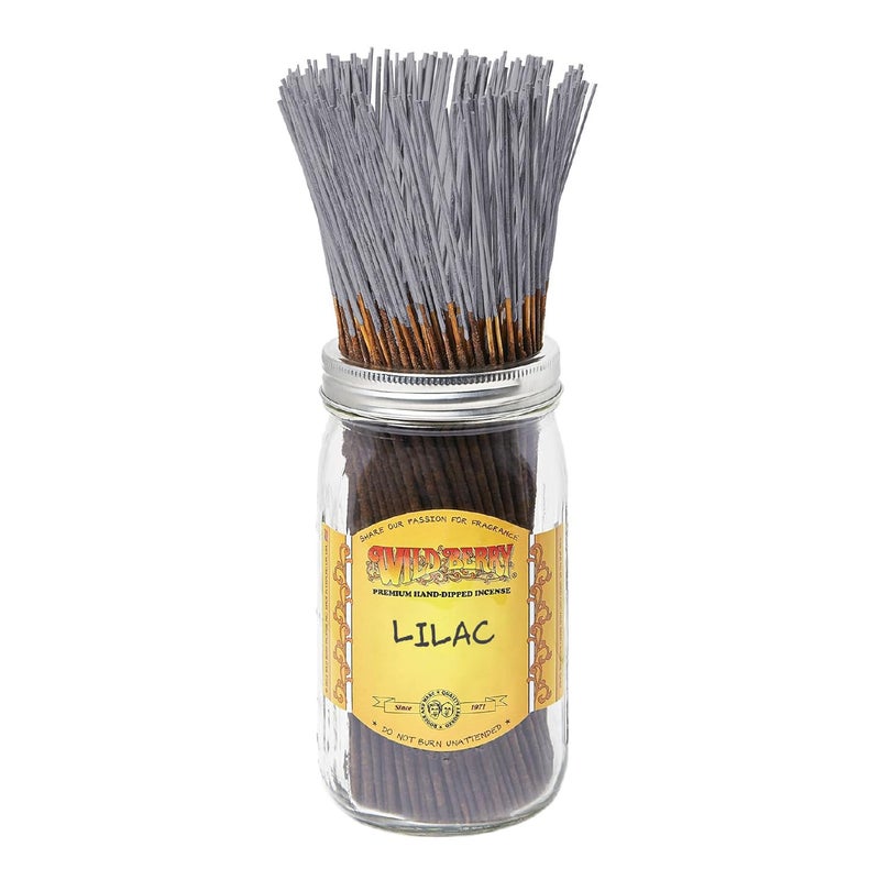 Wild Berry Incense Sticks - Lilac - Crisp Aroma with Hyacinth and Citrus - Hand Dipped in The USA (100 Count) - Image 4