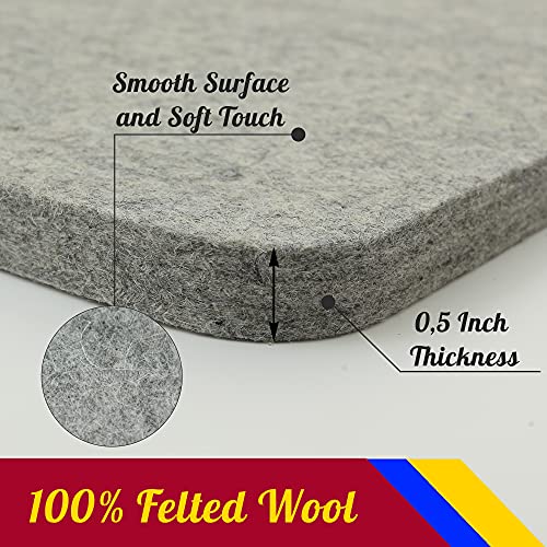 SAVINA Wool Pressing Mat - 17" x 13.5" Quilting Ironing Pad - 100% New Zealand Felted Wool Iron Board for Quilters, Great for Quilting & Sewing Projects by Savina - Image 5