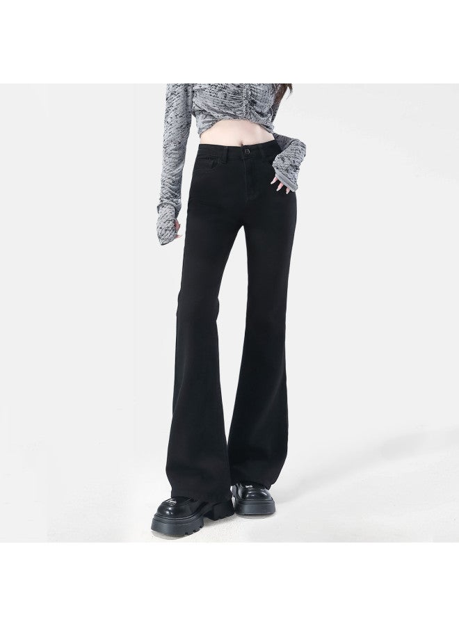 EPTISON Fashionable Flared Jeans For Women, Autumn 2025, Versatile Stretchy Slim-Fit Comfortable High-Waisted Slimming Bell-Bottom Pants - Image 3