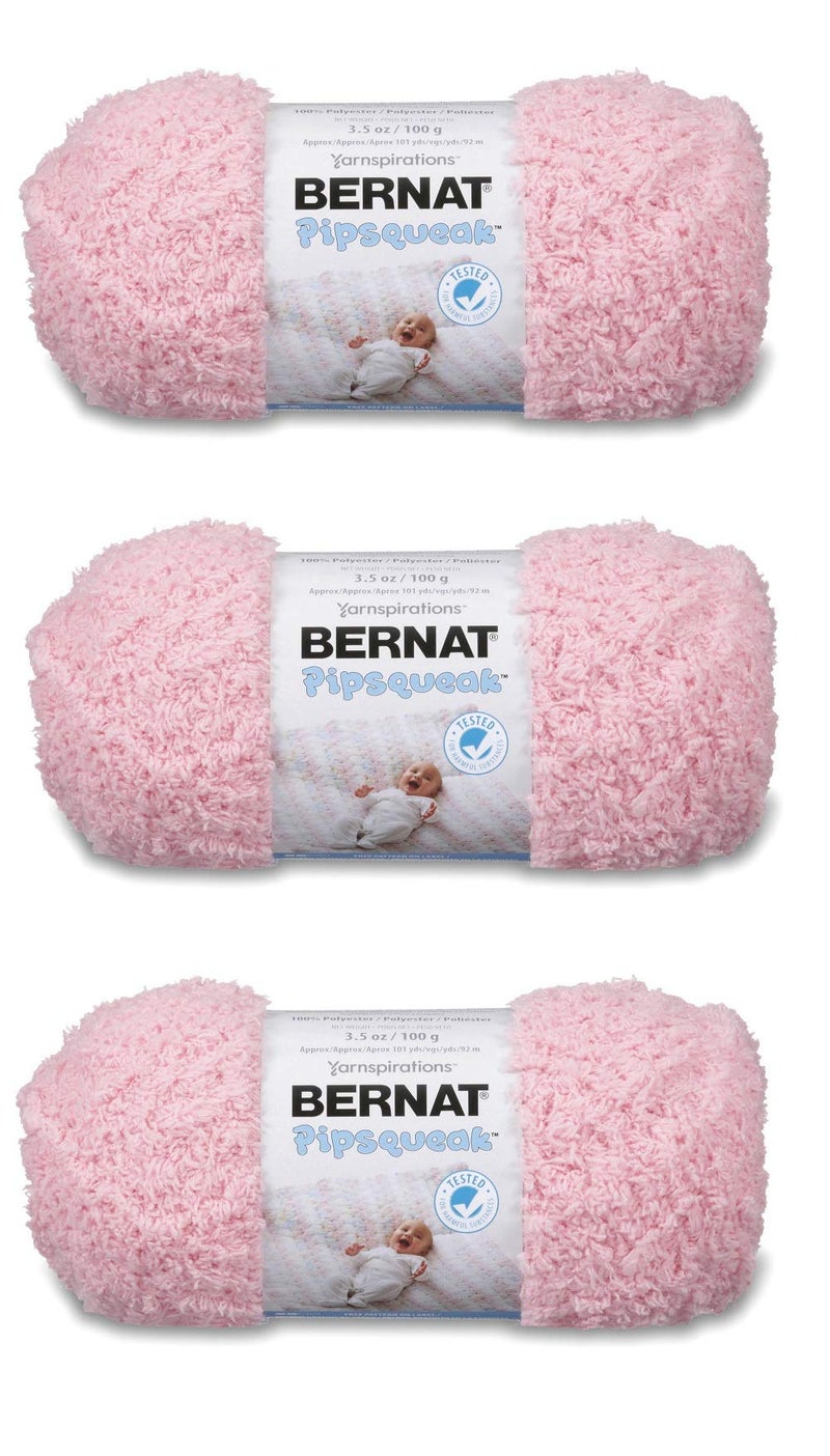 Bernat Pipsqueak Yarn 3Pack Tickle Me Pink 162059594213