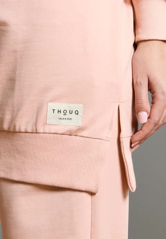 Thouq Drop Shoulder Long Line Sweatshirt