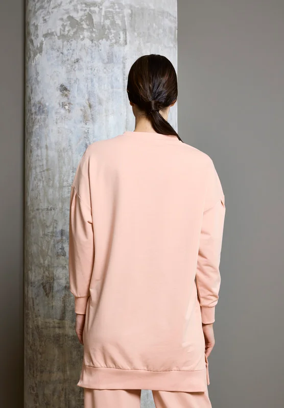 Thouq Drop Shoulder Long Line Sweatshirt