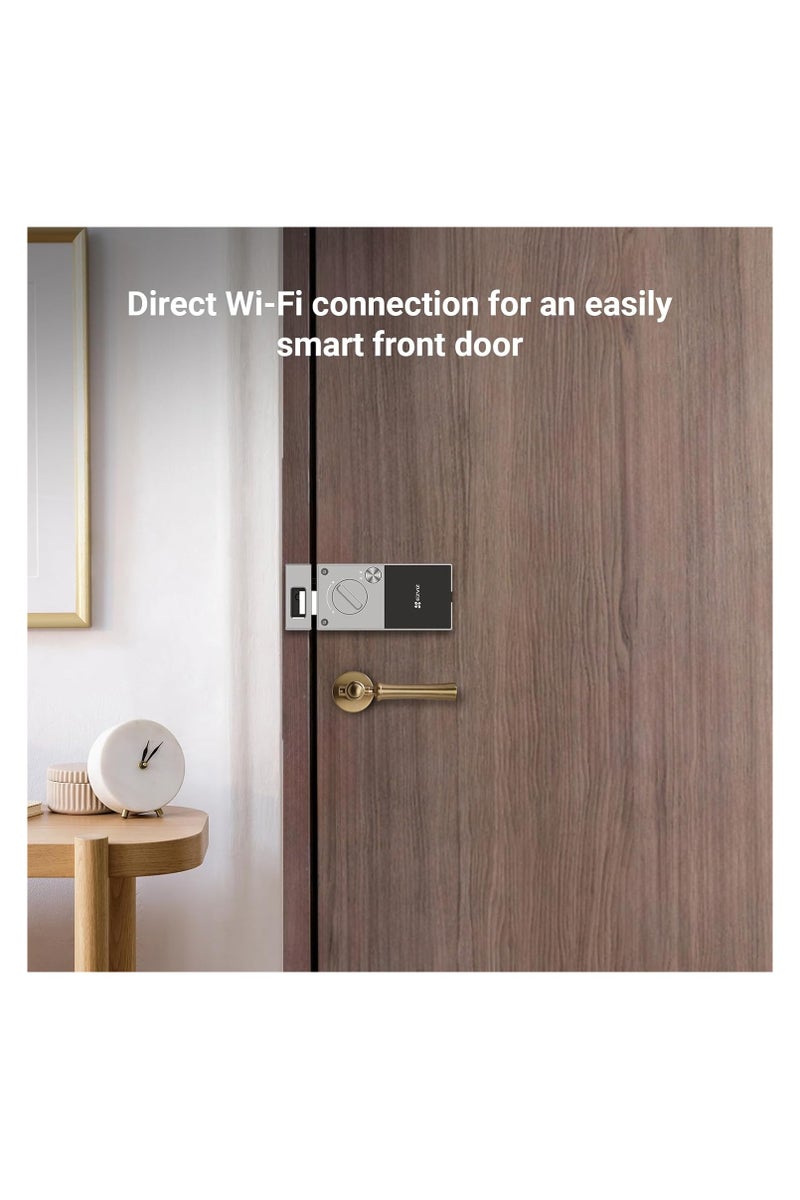 EZVIZ EZVIZ DL03 PRO Smart Rim Lock – Bluetooth & Wi-Fi Enabled Keyless Entry with Remote Control, Anti-Tamper Alerts, and Easy DIY Installation  - Image 4