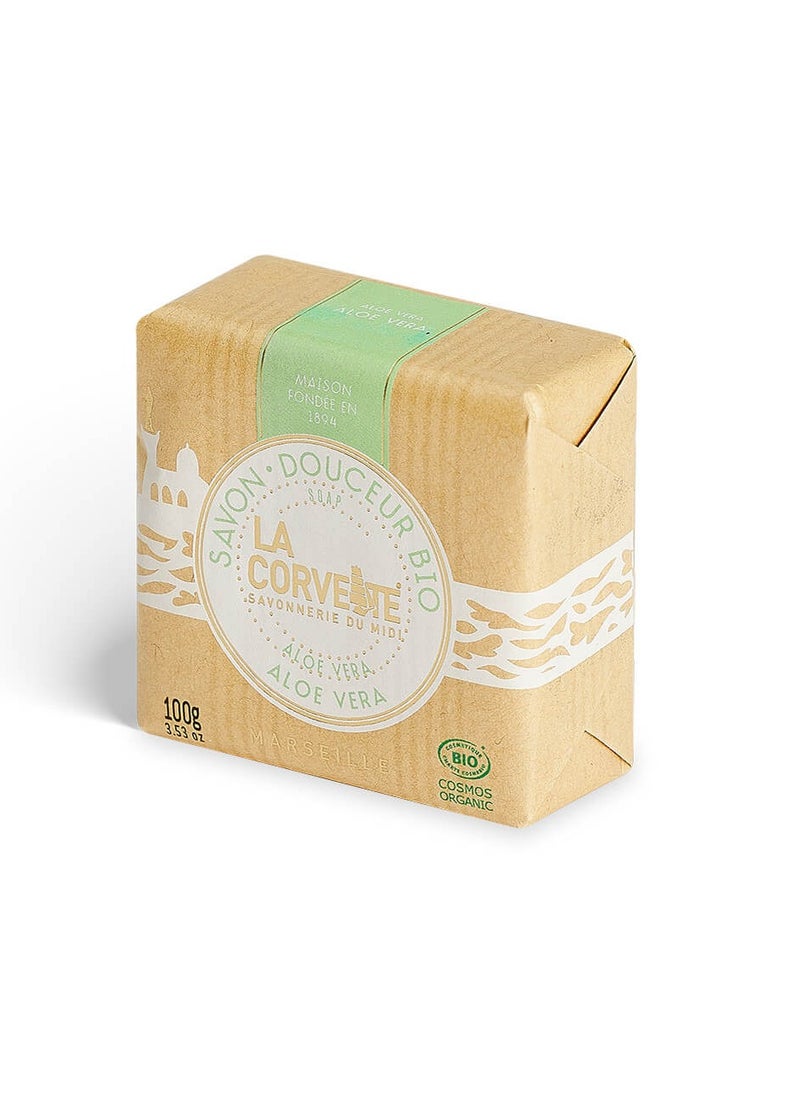 La Corvette Organic Aloe Vera Soap 100g - Moisturizing and Soothing Soap