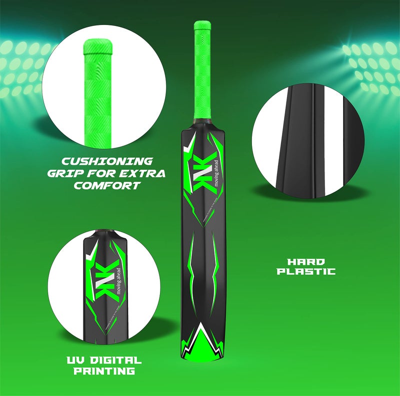 KNK® Thunder Cricket Bat,Excellent Hard Plastic Bat,34" Length Full Size with Short Handle with Ball for All Age Group - Image 4