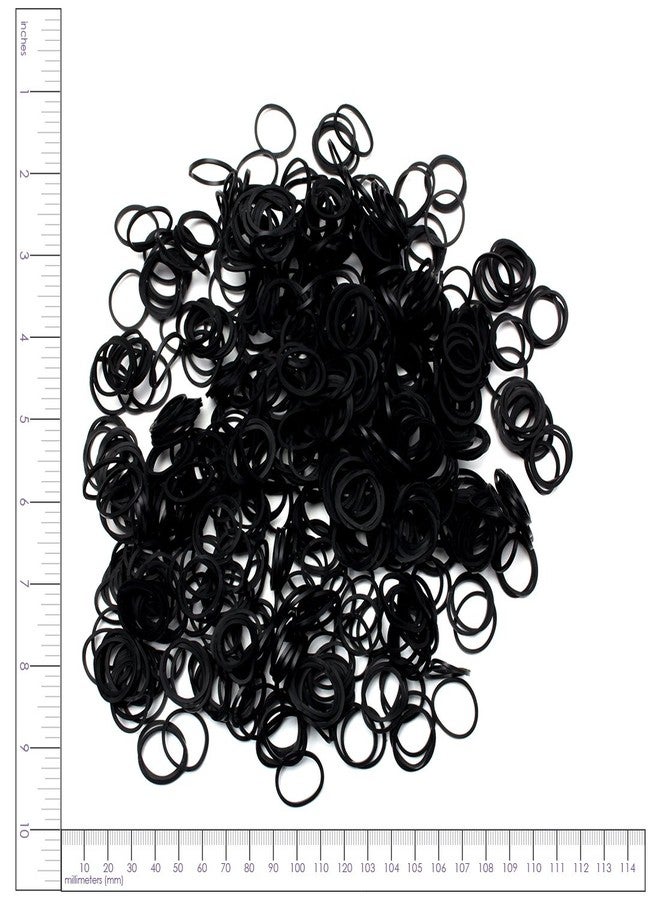 Cousin Black Rubber Bands with S Clips - 624pc - Image 3