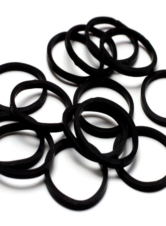 Cousin Black Rubber Bands with S Clips - 624pc - Image 1