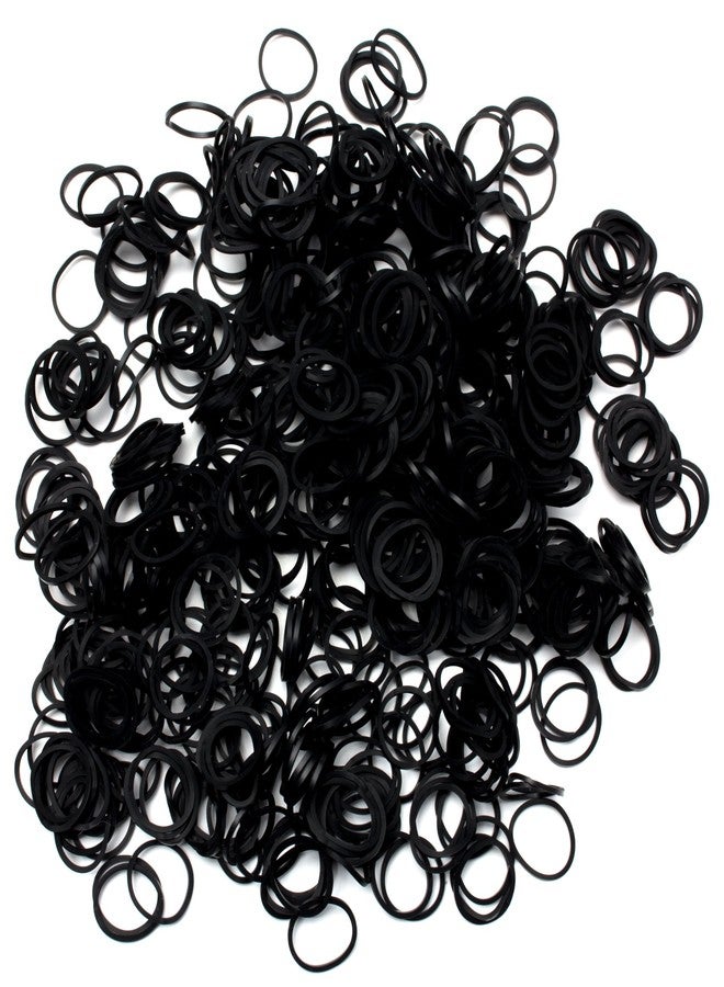 Cousin Black Rubber Bands with S Clips - 624pc - Image 2