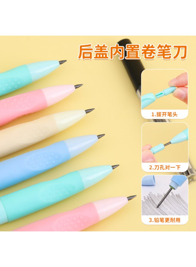 HELPS Positive Posture Pencil For Primary School Students 2.0mm Continuous Core Stationery For Kidsren To Practice Calligraphy Soft Grip Special Automatic Pencil - Image 4