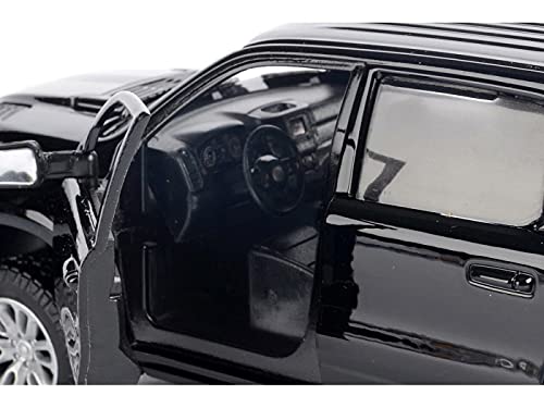 Motormax Toy 2019 RAM 1500 Laramie Crew Cab Pickup Truck Black with Silver Stripes 1/24 Diecast Model Car by Motormax 79357, 79357BK-S - Image 3